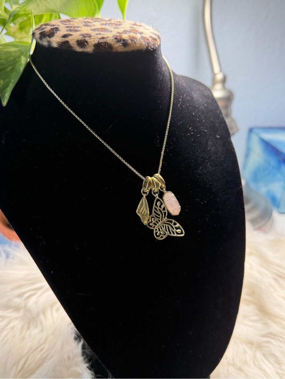 ✨ Rare Kendra Scott Metastatic Breast Cancer Charm Necklace Set ✨